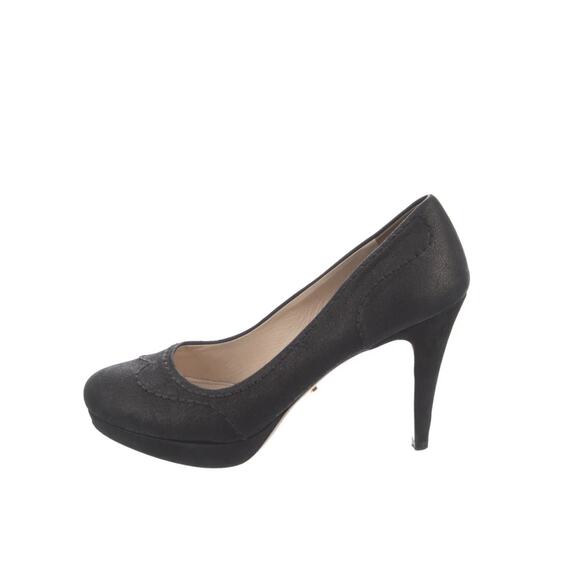 Prada Black Suede Platform Pumps - Picture 11 of 15